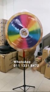 Fortune Wheel Stand | Spin Wheel | Lucky Draw Spin Wheel with Customisable Printing 80cm x 80cm