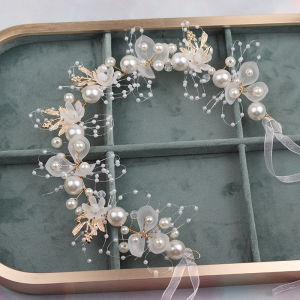 Princess Flower Girl Headdress Super Fairy Crown Hair Clasp Children Headwear Mori Style Garland Flower Birthday Girl Show Accessories