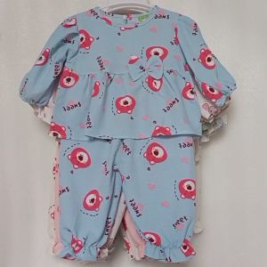 Đồ bộ dài tay bé gái C2H36 (5-11kg) bộ Xốp Gạo quần áo trẻ em sơ sinh  quần áo trẻ em dưới 3 tuổi đồ mặc nhà giá rẻ thoáng mát