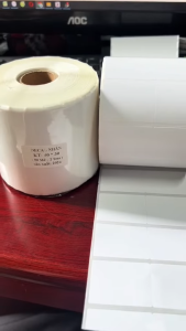 Giấy in mã vạch tem nhãn 35x22mm 3 hàng – Cuộn 50m – Decal thường
