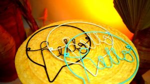 Hiasan Dinding / Gantung Dekorasi Tulisan HELLO DEKORATIVE