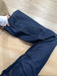 Deep Blue Straight Denim Jeans Womens High Waist Wide Leg Pants Autumn New Style for Pear Shaped plus Size Slimming Trousers