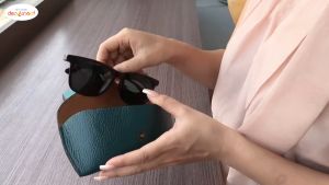 Bao da đựng mắt kính da bò handmade Depvashock phong cách