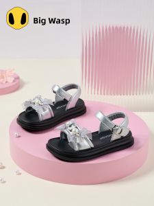 BIG WASP | Soft Bottom Non-slip Childrens Sandals Bowknot Princess Design