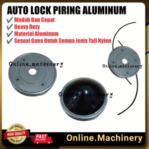 Heavy Duty Trimmer Head Piring Nylon Tak Payah Ikat Auto Lock Black Cutter Mesin Rumput Ogawa Mitsubishi Tanaka