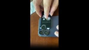 iPhone 17 pro/ max Camera Lens Protection Cover Camera Protector with Metal and Tempered Glass Full