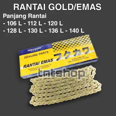 Rantai gold emas 428 H 106L 112L 120L 128L 136L 140L Fukukawa Japan