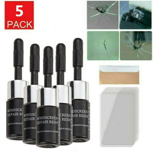 AUTOMARTSHOP 5pcs Car Windshield Repair Set: Nano Repair Fluid & Combined Repair Tool Kit