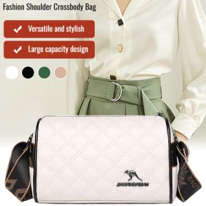 Head Layer Cowhide Diamond Embroidery Line Pillow Bag Single Shoulder Body Bag