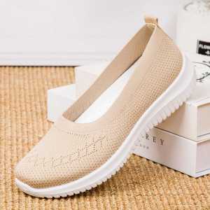 Slip On Shoes For Women: Comfortable Soft Sole Nurse Walking Rubber Shoes