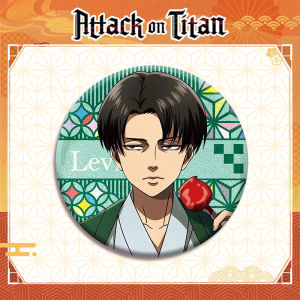 Bandai | Attack on Titan Anime Pin Badge Collectible Cosplay Gift 201 Series Double Flash 219 224 Plain Laser Silver Onion 75mm 58mm