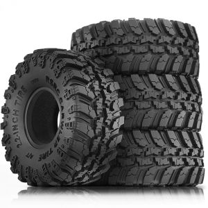 Lốp Xe Cao Su Cỡ Lớn RED SPIDER 4 Chiếc 2.2 Inch (136mm) Dành Cho Xe RC Crawler 1/10 Traxxas TRX-4 Axial SCX10 Yikong Wrangler