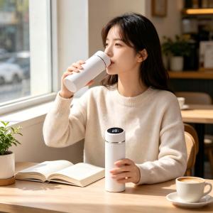 Fashion LED Screen Smart Temperature Flask 316 Stainless Steel Thermos Bottle Water Cup Perfect for Gift Vacuum Thermal Flask Keep Hot Or Cold 480ML