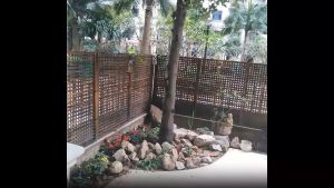 Wood Fence Type-Net Outdoor Quality Wood Partition Garden Fence Outdoor Weather Resistant