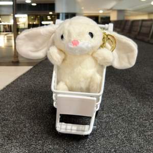 Móc Khóa Thú Bông Thỏ Tai Dài Đáng Yêu – Mini Treo Balo Túi Xách Chìa Khóa Quà Tặng Dễ Thương
