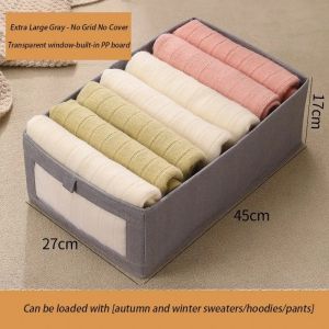 1Pcs Foldable Fabric Pants Storage Box for Bedroom Wardrobe Closet Clothes Organizer Cabinet Drawers Home