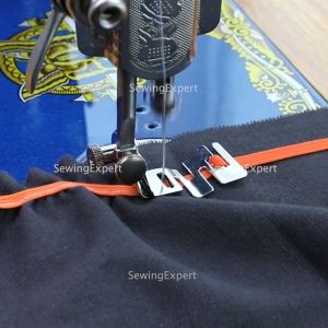 Sepatu Jahit Pasang Karet Mesin Jahit Hitam Tradisional / Mesin Jadul Cord Presser Foot untuk menjahit karet sepatu singer brother butterfly messina