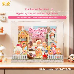light your bricks | Hộp Hiển Thị Chống Bụi cho Tượng Sưu Tầm