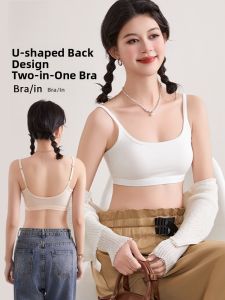 Miiow | Wireless Yoga Top Womens Strap Vest With Chest Pad Backless Seamless Summer Base Layer Inner Wear Cat Person MiiOW Brand