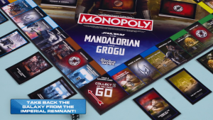 Monopoly: Star Wars Movie The Mandalorian and Grogu Edition Board Game | Family Games for Kids and Adults | 2-6 Players | Ages 8+ G3170