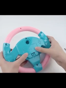 Kids Steering Wheel Toy Baby Early Educational Toy with Sounds and Suction Cup Interactive Play for Ages 3+ Safe Material