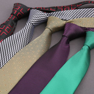 Blue Red Grooms Wedding Neckties Dots Striped Jacquard For Group Business Annual Meeting Formal Wear Ties For Men Accessories