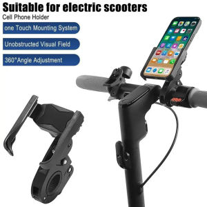 360° Rotatable Phone Hoder Mount for Xiaomi Ninebot E-Scooters - Durable High-Index Plastic Fits M365 Pro Mi3 G2 MAX
