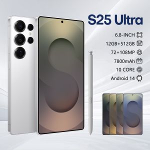 สมาร์ทโฟน S25 Ultra 5G Smartphones โทรศัพท์ 16+512GB Android14.0 7800mAh เมนูภาษาไทยโทรศัพท์มือถือใหม่ล่าสุด