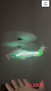 BISA COD - RC MAINAN HELIKOPTER SENSOR TANGAN DAN REMOTE CONTROL FREE KABEL CAS WARNA DAN LED - RA