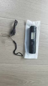 Bright LED Flashlight (Rechargeable) with Battery Torch for Hunting Fishing Camping
