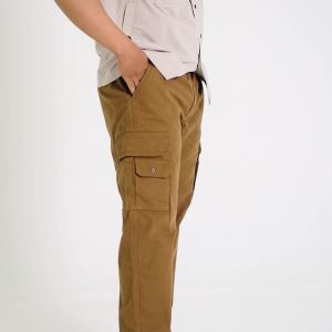 MGee Celana Panjang Pria Kargo M Gee John C001 Brown