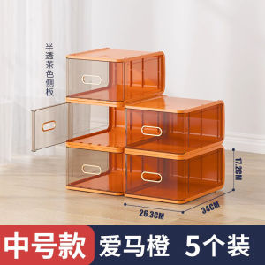 Thickened Plastic Drawer Type Shoe Box Storage Box Transparent Shoe Cabinet Visual Shoe Storage Box Space Saving Organizer