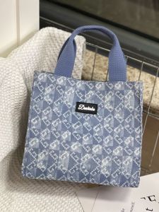 Fashionable Small Handbag Ladies Carry-On Bag Convenient to Carry Cloth Bag for Walking Mobile Phone Miscellaneous Items Bag for Work with Fruit Lunch Box Bag