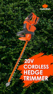 Pumpkin 12" Brushless Cordless Straight Blade Hedge Trimmer with 20V 5.0Ah Battery and Charger (PM50386S)