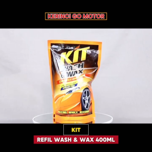 KIT Wash & Wax 400ml Car Shampoo Sampo Sabun Cuci Mobil Motor Sepeda Cairan Pembersih Kendaraan