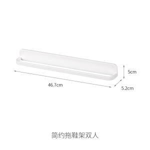ชั้นวางรองเท้าแตะในห้องน้ำ FaSoLa แบบติดผนัง ไม่ต้องเจาะ ชั้นวางรองเท้าแตะระบายอากาศได้ดี อุปกรณ์จัดระเบียบในบ้าน