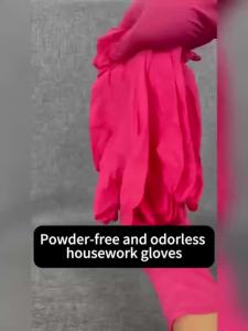 Pink Nitrile Disposable Gloves Powder & Latex Free Gloves for Kitchen Cooking Household Beauty Petcare Hair Dye Work Glove
