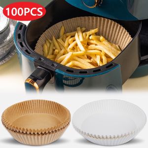 กระดาษรองหม้อทอดไร้น้ำมัน (แบบ 50/100ชิ้น) กระดาษรองอบ กันติด กันน้ำ ซับน้ำมัน เกรดอาหาร B001