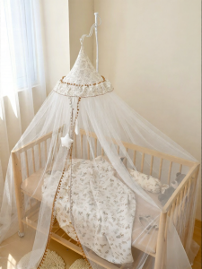 XIAOGUDUN | 360 Degree Protection Floor Standing Infant Bed Canopy Full Coverage Door Design
