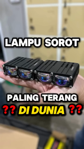 LUMINOS LAMPU TEMBAK SOROT SLIM SQL 2 MATA Q6 Q6S BLUE LENS 2 WARNA WHITE YELLOW LASER HI LOW UNTUK MOBIL DAN MOTOR MINI PROJECTOR 2 MATA MINI PROJIE SLIM 2 MATA