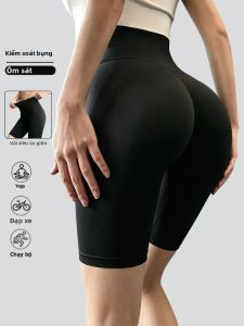 Quần Short Tập Yoga Co Giãn Thoáng Khí Dành Cho Nữ Để Chạy Bộ Thể Thao Quần Mùa Hè Màu Trơn Đúng Cỡ