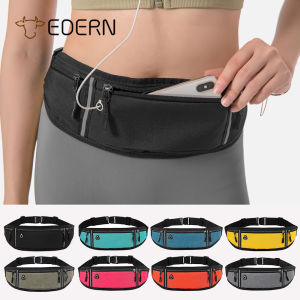 EDERN Slim Running Waist Bag Waterproof Sports Belt Bag Fanny Pack Outdoor Jogging Waist Pouch Phone Waist Pack for Men Women