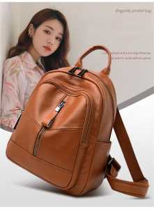 Murah Berkualitas!!! Ransel Wanita Desain Merek Kapasitas Besar Tas Sekolah Kulit Lunak untuk Anak Perempuan Tas Buku Kualitas Tinggi Tas Tote Travel Mochilas Daypack