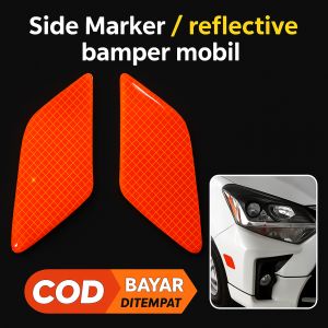 Side Marker timbul HIGHT QUALITY reflektor 3D / Variasi bemper Mobil Universal TYPE-204 terUji & tahan lama
