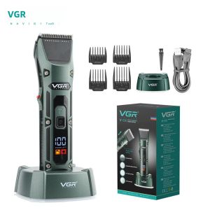 Máy Cắt Tóc Không Dây VGR V-696 Cho Nam Giới Máy Cắt Tóc Chuyên Nghiệp Cho Salon Lưỡi Dao Bằng Thép Không Gỉ Sử Dụng Được Khi Khô/Ướt