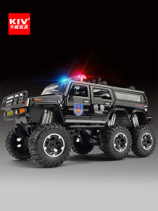 Caiwei Toy Car Alloy Off-Road Police Car Boys Childrens Police Car Model Small Car Toy Metal Toy Sliding Toy for Ages 2-5