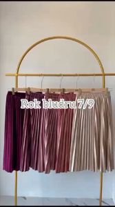 ROK PENDEK 7/8 PLISKET BLDURU VELVET IMPORT /ROK PLISKET BLDURU PENDEK / rok plisket bludru import / ROK PLISKET 7/8 BLUDRU VELVET IMPORY TERLARIS
