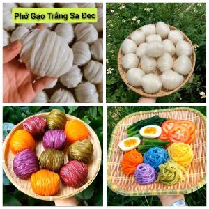 Combo 2kg gồm: 500gr Phở Gạo Trắng + 500gr Hủ Tiếu Trắng + 500gr Tiếu Rau Củ + 500gr Bún Rau Củ