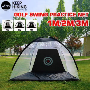 Foldable Golf 1M/2M/3M Training Net Golf Practice Tent Golf Practice Net Percussion Cage Golf Tent Net Swing Drill Indoor Golf Products Indoor Outdoor Golf Tent Practice Hitting Net Portable Training Tent