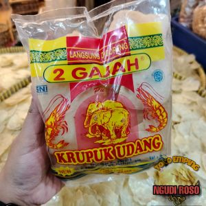 [250GRAM] KRUPUK UDANG MERK GAJAH UKURAN BESAR